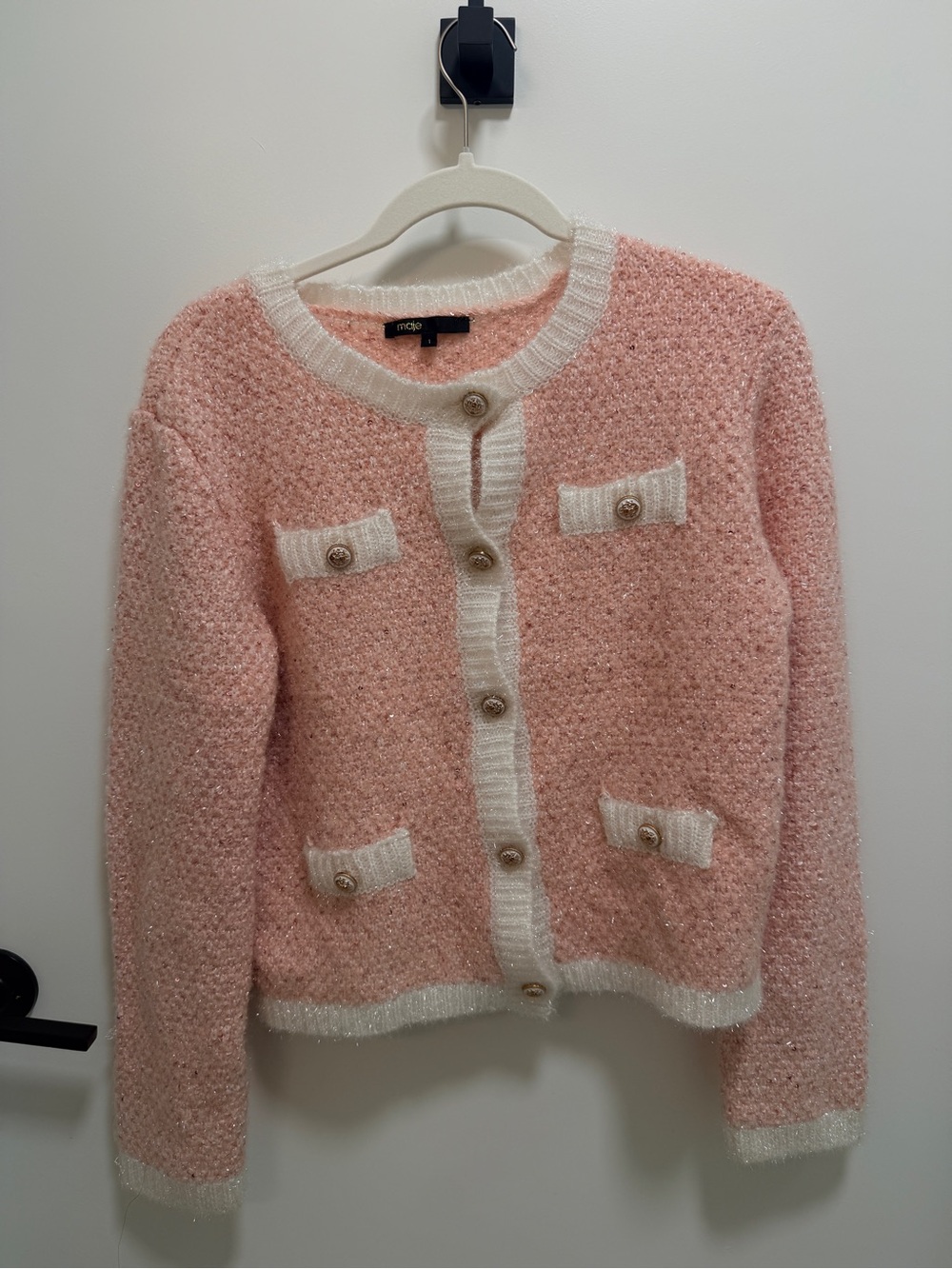 Maje Pink Cardigan